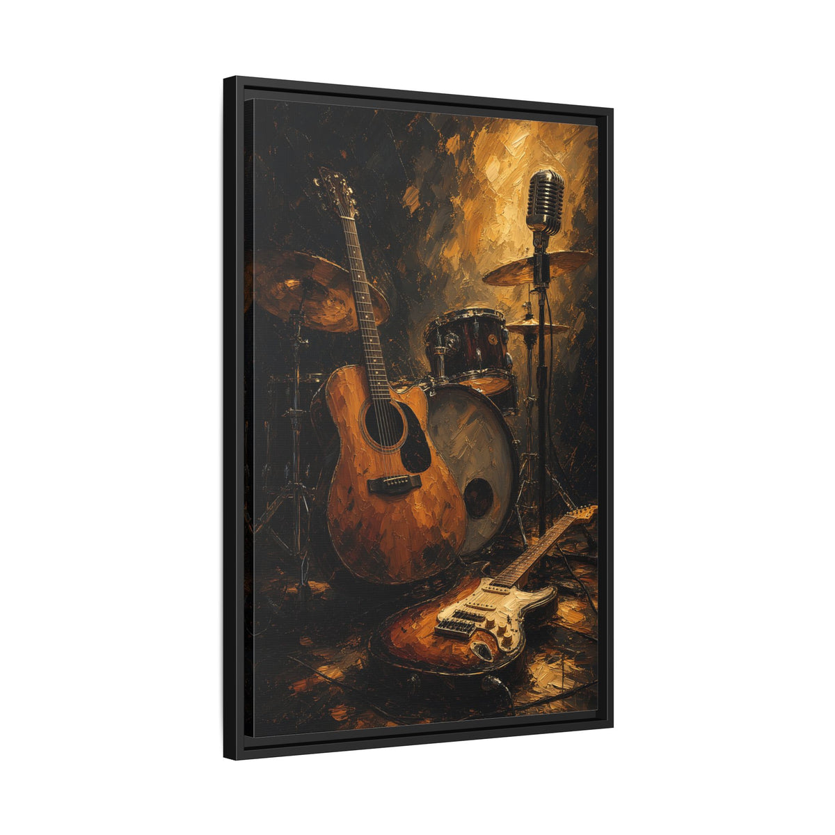 Show’s Over | Guitar & Drum Music Canvas