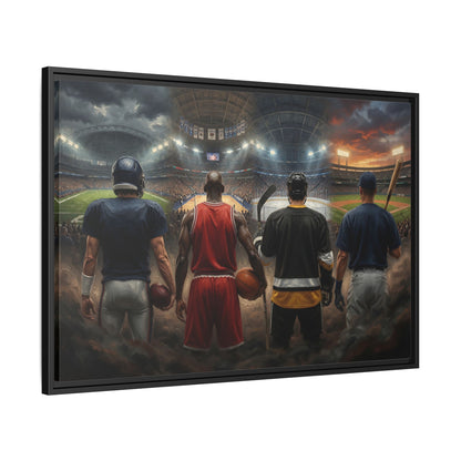 Framed Sports Legend Canvas — Legends Of The Game