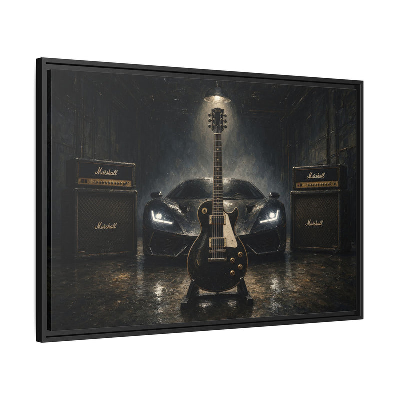 Rock N Roll - Supercar, Guitar & Amp Garage Canvas