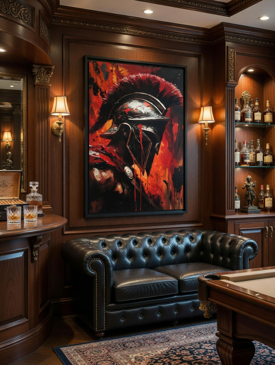Spartan Warrior Matte Canvas