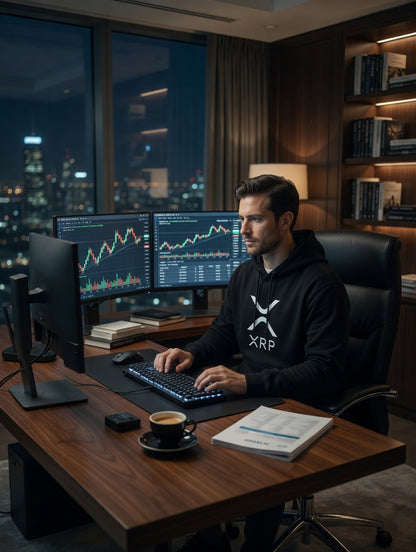 XRP Logo Hoodie – Crypto Ripple Pullover