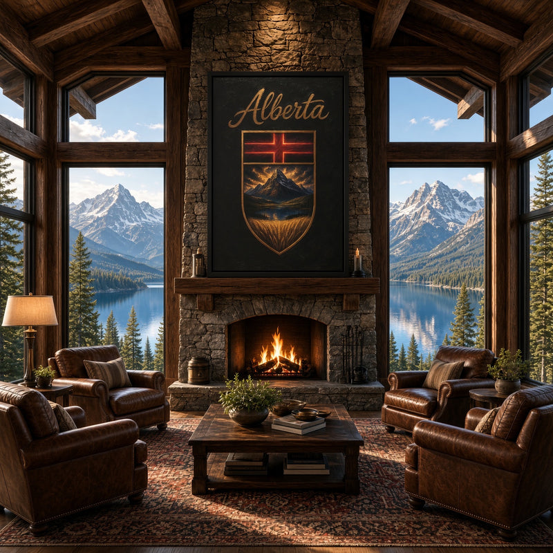 This Is Alberta | Alberta Crest Canvas