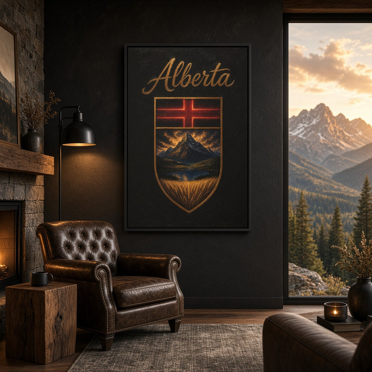 This Is Alberta | Alberta Crest Canvas