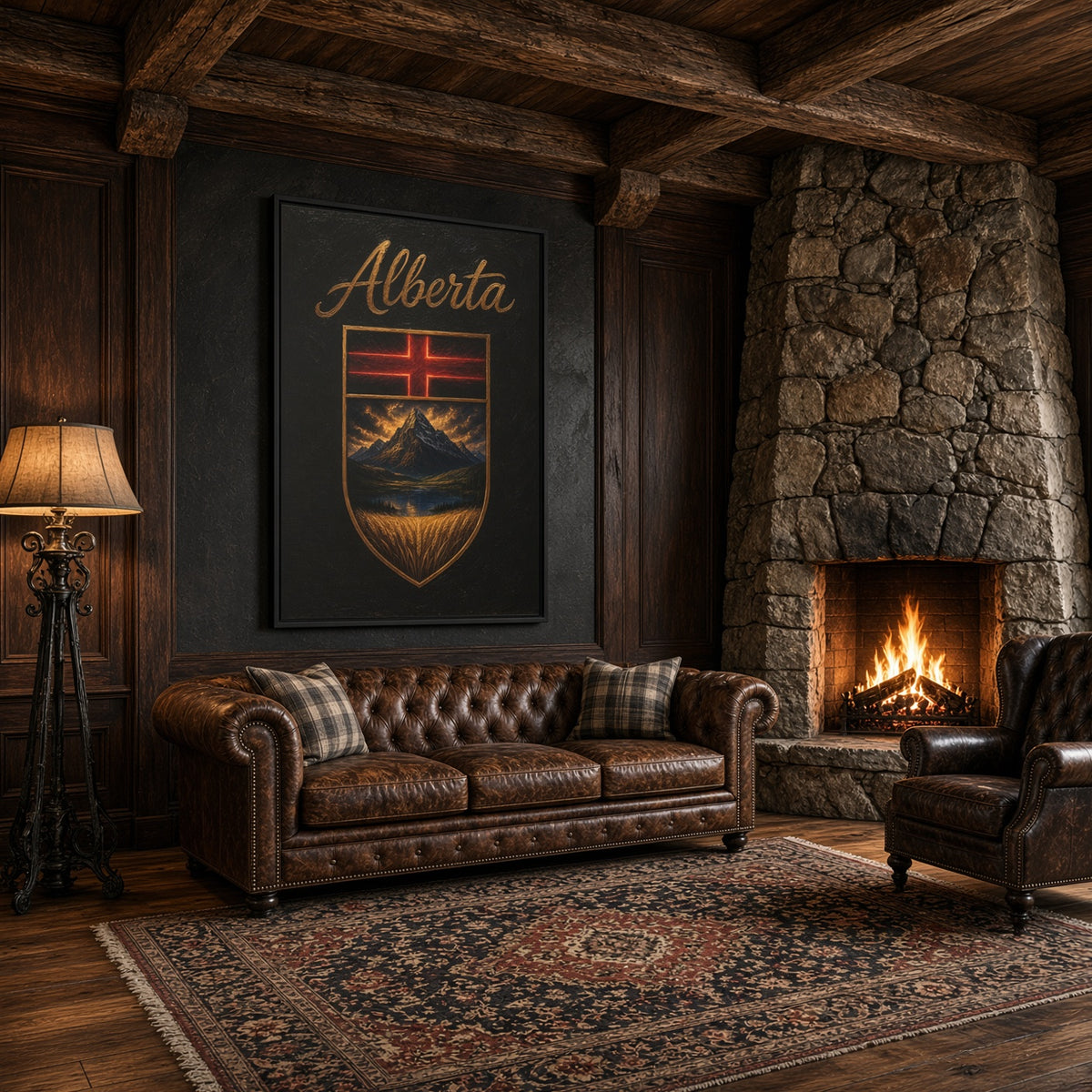 This Is Alberta | Alberta Crest Canvas