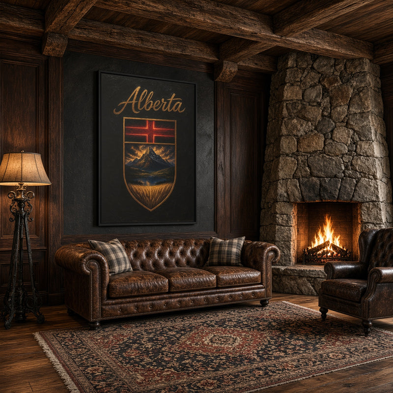This Is Alberta | Alberta Crest Canvas