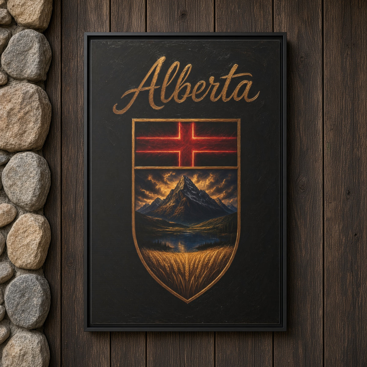 This Is Alberta | Alberta Crest Canvas