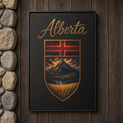 This Is Alberta | Alberta Crest Canvas