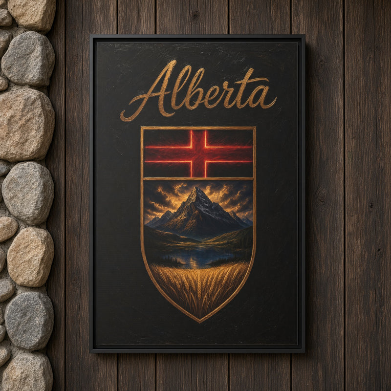 This Is Alberta | Alberta Crest Canvas