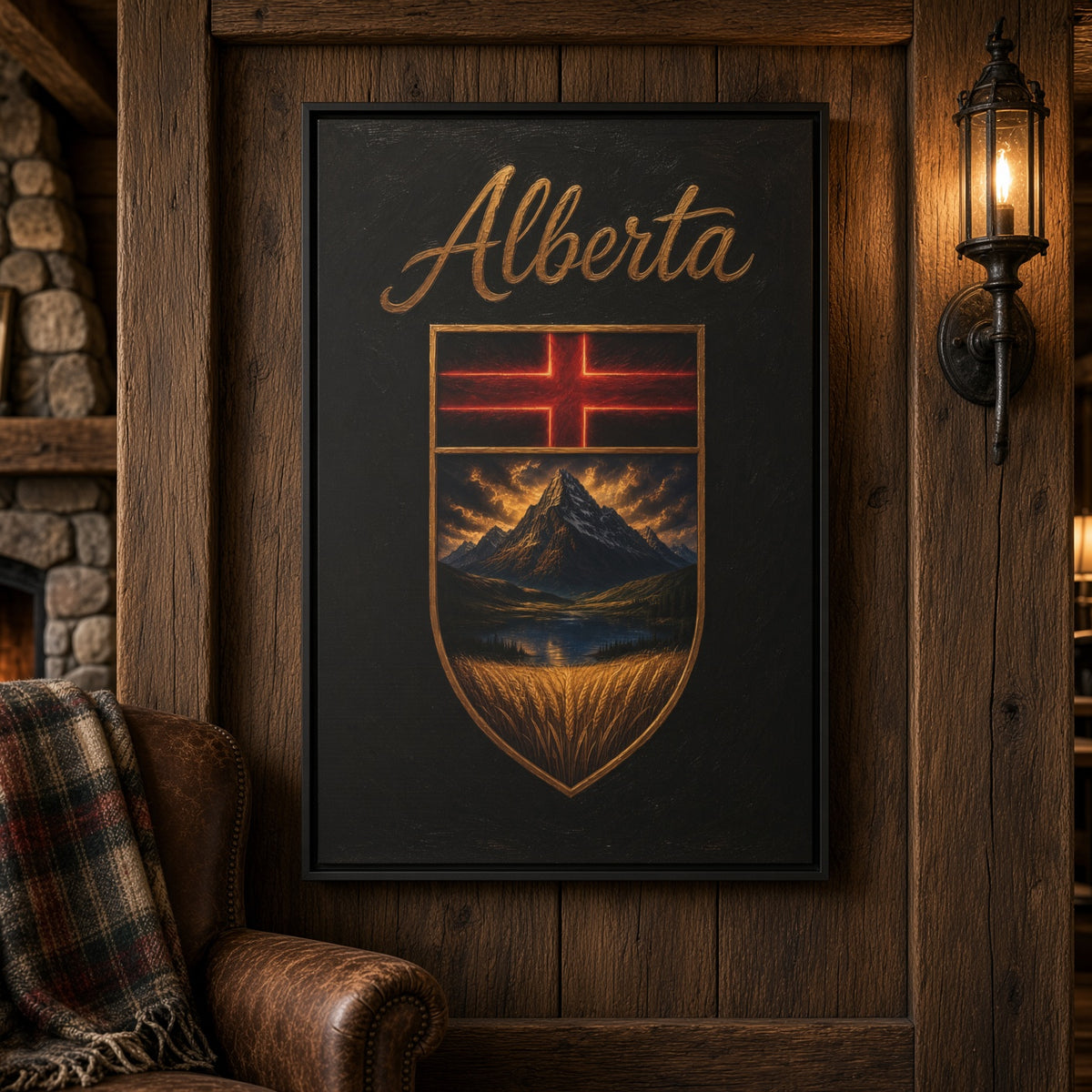 This Is Alberta | Alberta Crest Canvas