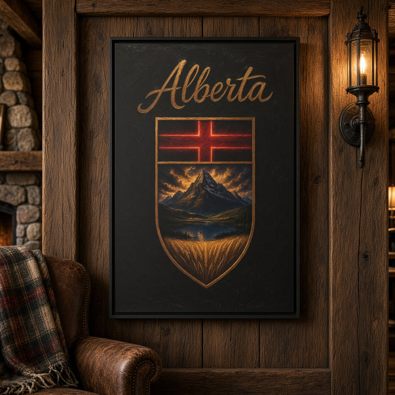 This Is Alberta | Alberta Crest Canvas