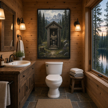 Occupied | Bigfoot Outhouse Canvas