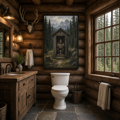 Occupied | Bigfoot Outhouse Canvas