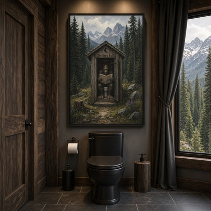 Occupied | Bigfoot Outhouse Canvas