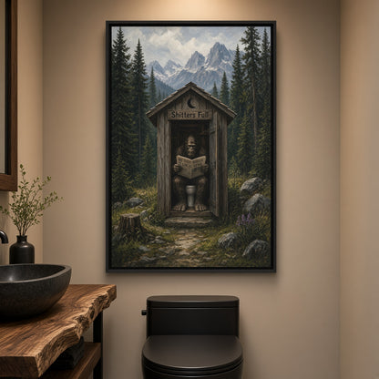 Occupied | Bigfoot Outhouse Canvas