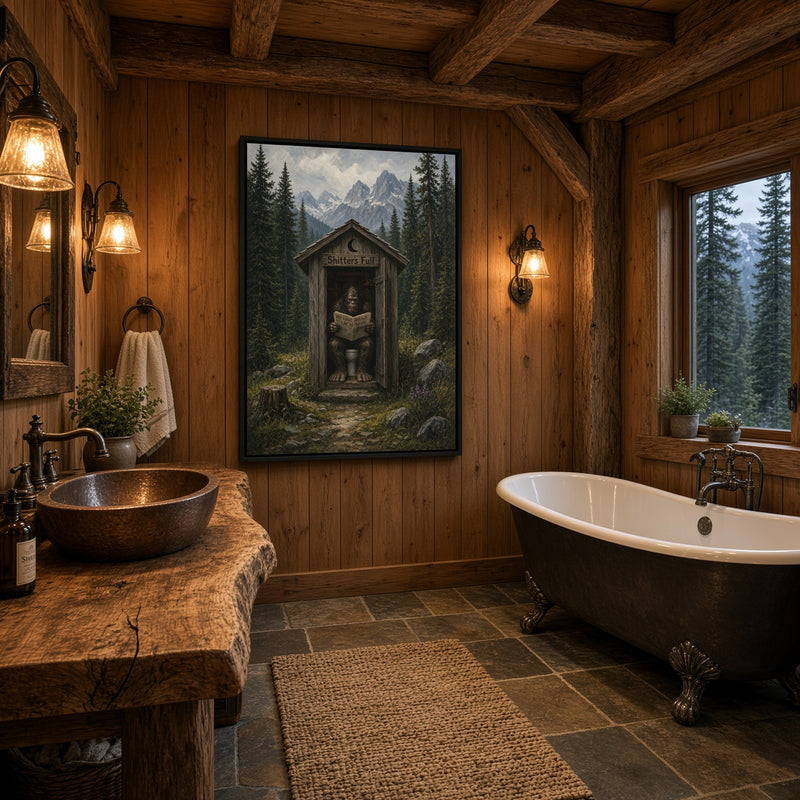 Occupied | Bigfoot Outhouse Canvas