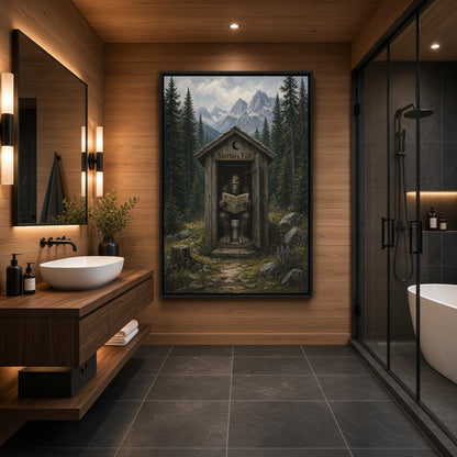 Occupied | Bigfoot Outhouse Canvas