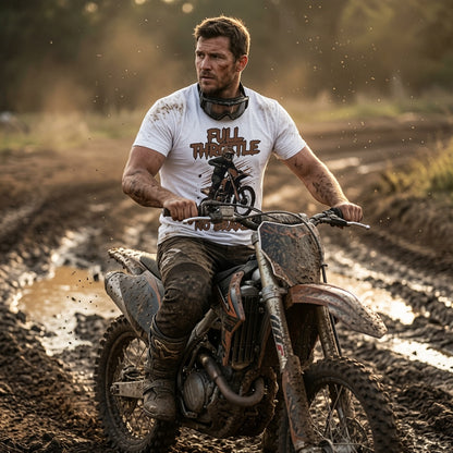 Full Throttle No Brakes Motocross T-Shirt