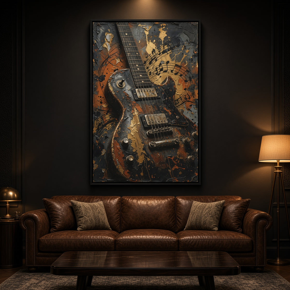 Paint and Strings | Vintage Electric Guitar Canvas