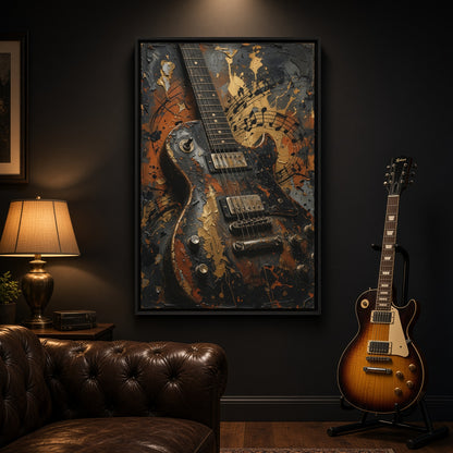 Paint and Strings | Vintage Electric Guitar Canvas