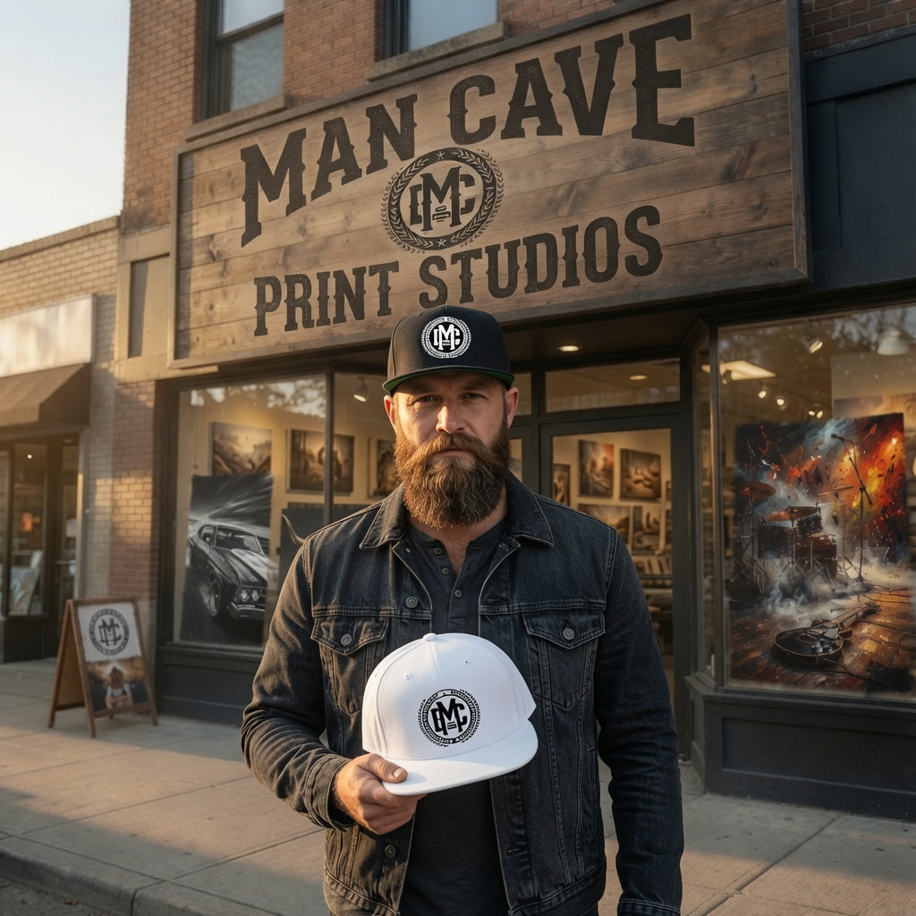 man cave print studios store front 