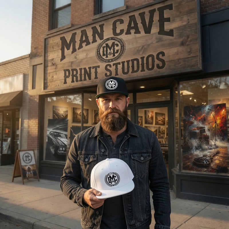 man cave print studios store front 