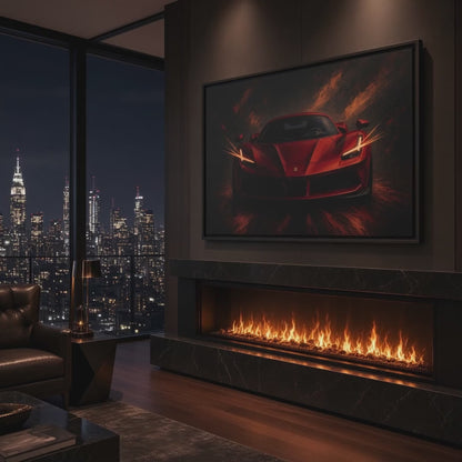 Red Fury | Framed Supercar Canvas