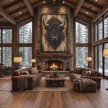 Rust and Horn | Bison Canvas