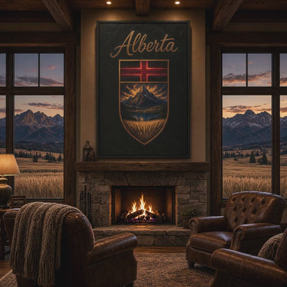 This Is Alberta | Alberta Crest Canvas