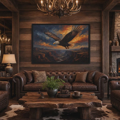 Soaring Eagle – Canyon Majestic Framed Canvas