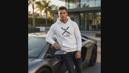 XRP Black Logo Hoodie | Crypto Sweatshirt