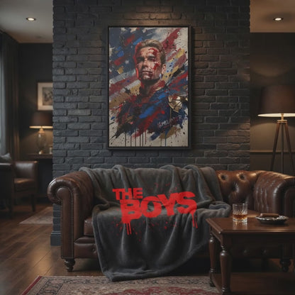 Blood-Splatter Portrait -  Matte Canvas Framed