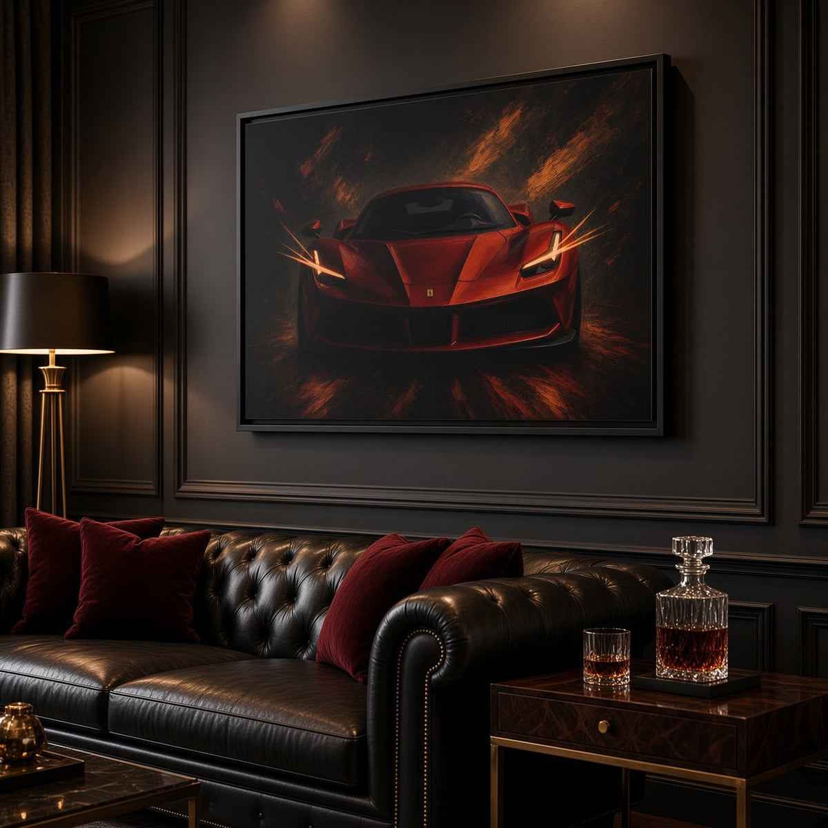 Red Fury | Framed Supercar Canvas