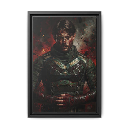 The Boys, Soldier Boy Inspired Portrait - Matte Canvas Framed  Art