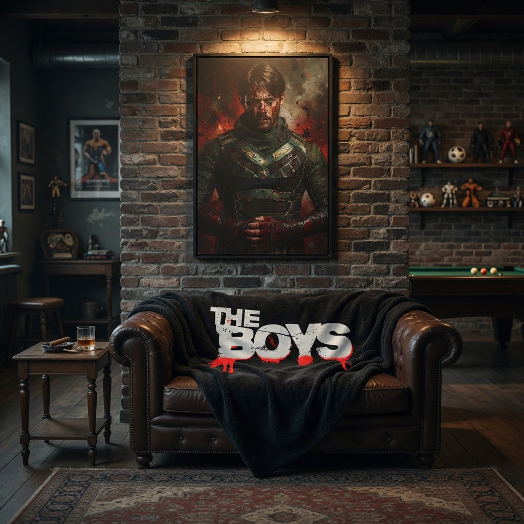 The Boys, Soldier Boy Inspired Portrait - Matte Canvas Framed  Art
