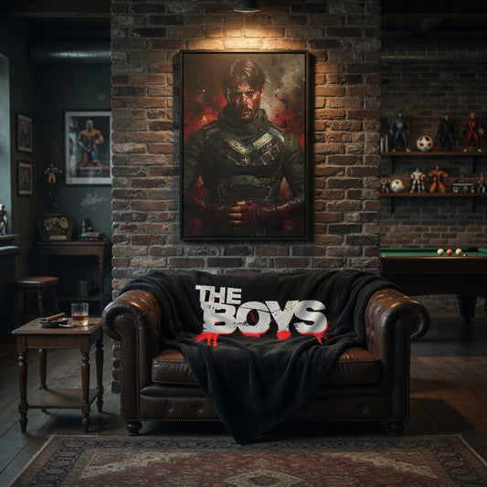 The Boys, Soldier Boy Inspired Portrait - Matte Canvas Framed  Art