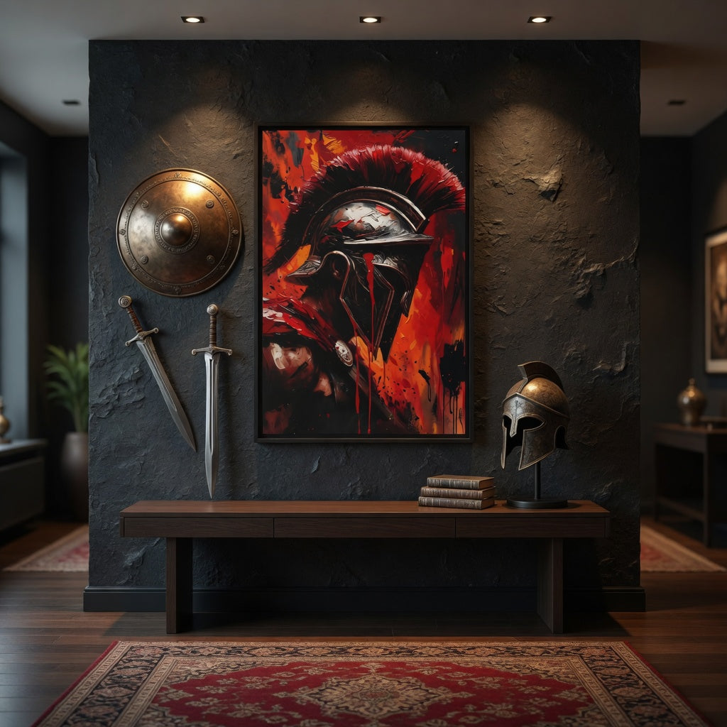 Spartan Warrior Matte Canvas