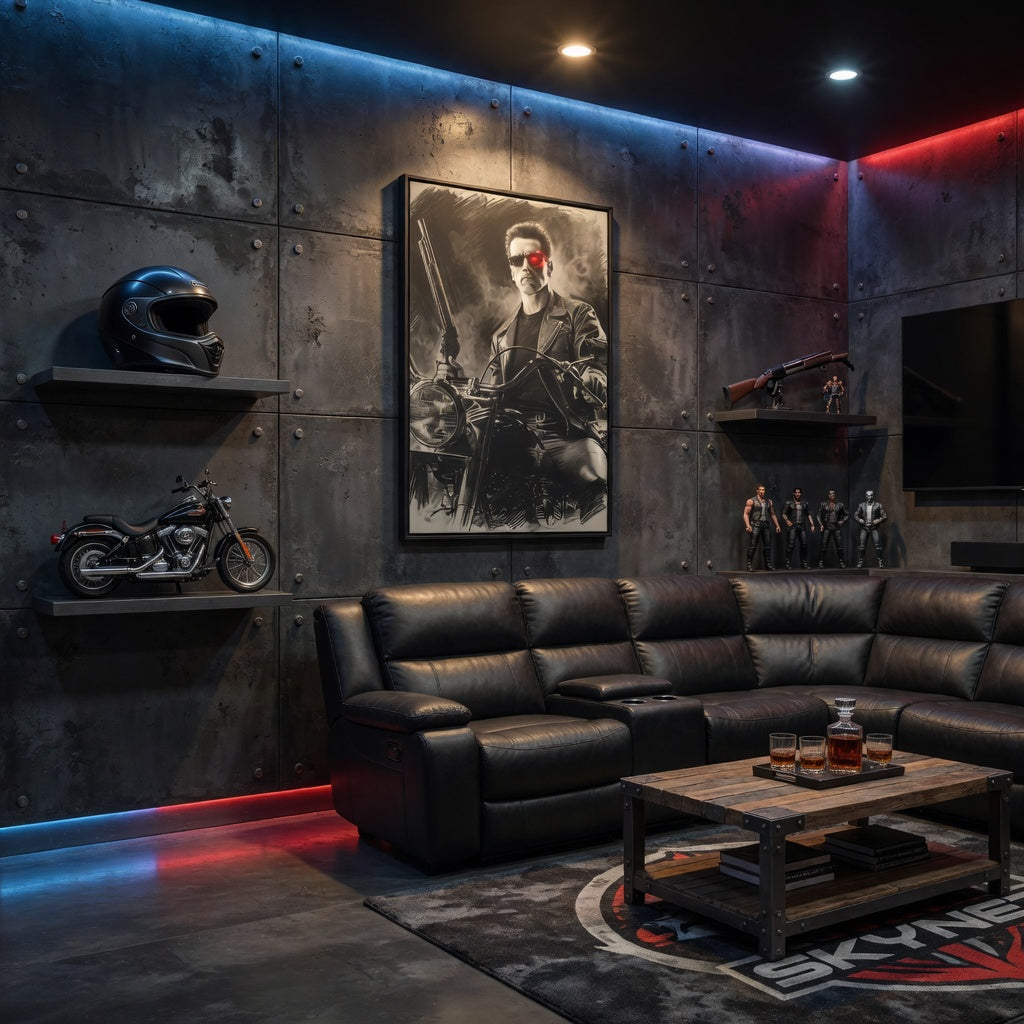 Terminator Inspired - Matte Canvas Framed | Matte Wall Art
