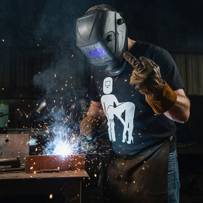 Welder / Tradesman Lifestyle T-Shirt | Silhouette Pole Dance Graphic Tee