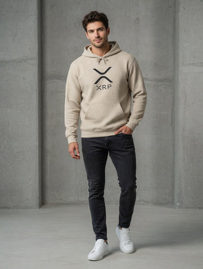 XRP Black Logo Hoodie | Crypto Sweatshirt