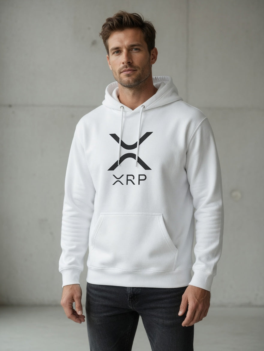 XRP Black Logo Hoodie | Crypto Sweatshirt