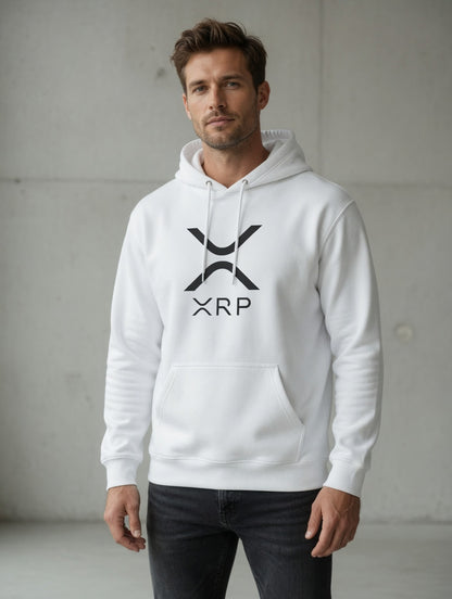 XRP Black Logo Hoodie | Crypto Sweatshirt