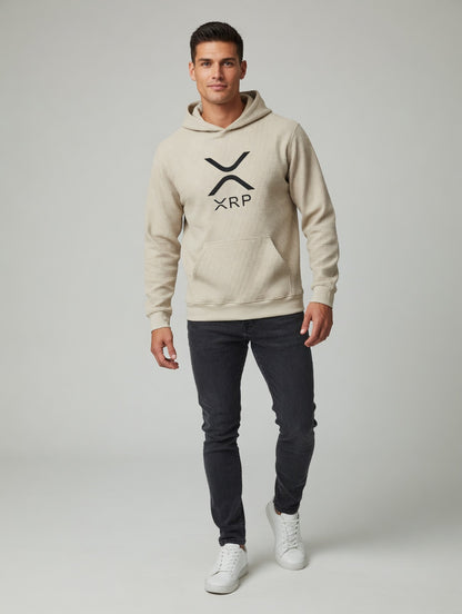 XRP Black Logo Hoodie | Crypto Sweatshirt